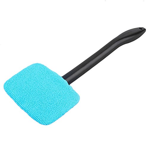 Windshield Cleaner with Microfiber Cloth,Car Windshield Cleaner Brush Auto Window Glass Cleaning Brush Tools