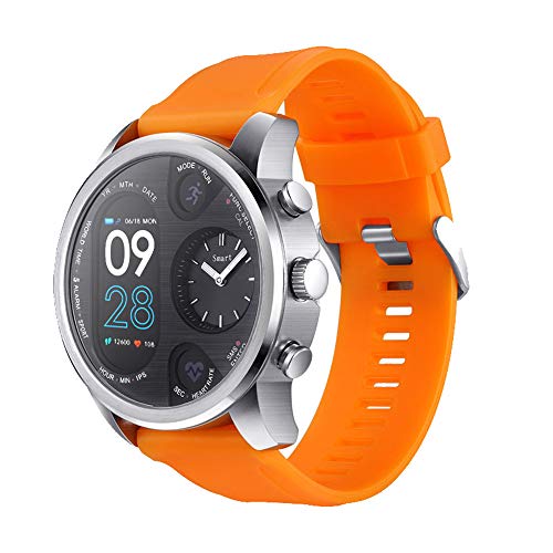Axiba Smart Watch Fitness Activity Heart Rate Tracker Waterproof, Smart Watch Fitness Activity Heart Rate Blood Pressure Tracker Waterproof (Orange)