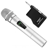 Tralntion XINGMA PC-K6 Portable Rechargeable LED Wireless Microphone Dynamic Handheld Karaoke Mic VHF with Receiver for KTV/Speech