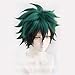 Izuku Midoriya Wig Deku Anime Cosplay Green Black Hair Halloween Cosplay Props