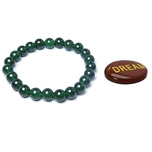 SATYAMANI Goal Achiever Energized Jade Bracelet with Multi Crystal Dream Cabochon