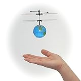 MukikiM Mini Flyer - The World! Watch it hover, float and fly like magic. Have the whole world in your hands! BRAND NEW STYLE 2016 (Newest version featuring USB charging!)