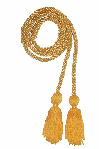 Annhiengrad Single Color Graduation Honor Cords, Gold