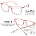 EOSNEIK Blue Light Blocking Glasses Men Women Vintage Thick Round Rim Frame Eyeglasses Anti Blue Ray Computer Game Glasses (A1)