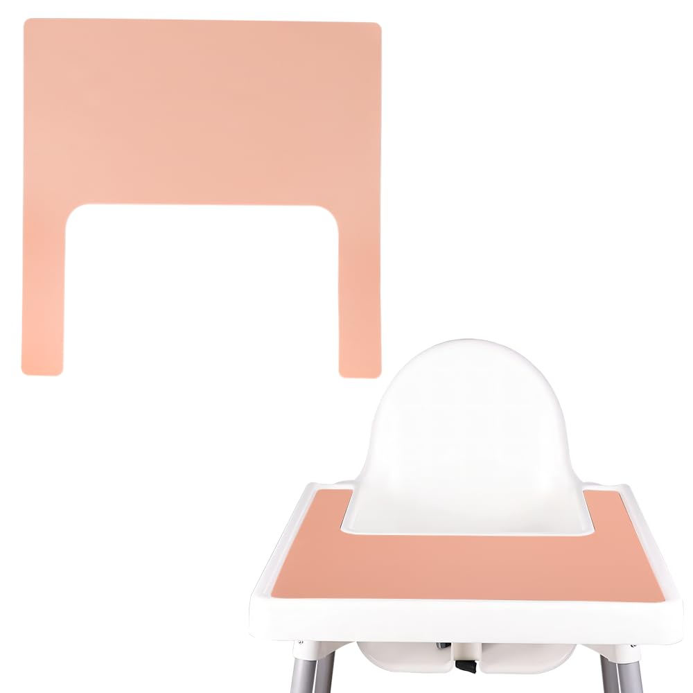 Silicone High Chair Placemat for IKEA Antilop Chair,Baby Bean Paste High Chair Tray Finger Foods Placemat for Baby, Toddlers