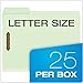 Pendaflex Pressboard Fastener Folders, Letter Size, Light Green, 2