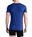 COMFORTABLE CLUB Men's Modal Slimfit T-Shirt/Undershirt Crew Neck (Large, Monaco Blue)