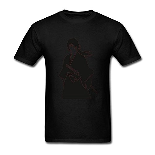 Kingdiny Men's Rurouni Kenshin Samurai T Shirt