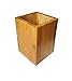 Devis Premium Bamboo Wood Desk Pen Pencil Holder Cup Stand for Pens, Utensils, Mobile Phones, Remote Controllers, Office Supplies Caddy, Multipurpose Organizer for Desktop Office