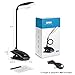 AMIR Upgraded Clip on Book Light, Eye Care Reading Light, Stepless Adjustable Brightness & 3-Mode Light Color Switchable with Flexible Arm, for Headboard, Desk, Bedstead (Black)