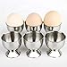 Egg Cup Holder Set for Soft Boiled Eggs Include 6 Stainless Steel Egg Tray Kitchen Tool