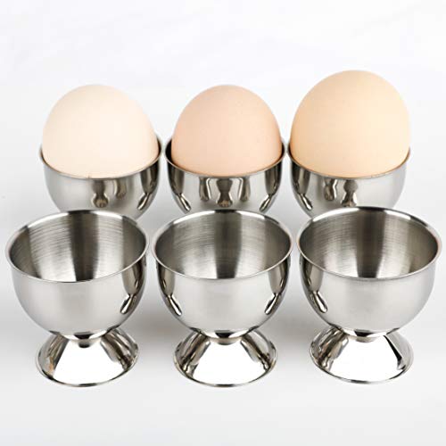 Egg Cup Tray Stainless Steel Soft Boiled Egg Cups Holder Stand
