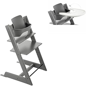 stokke tray storm grey
