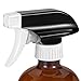 Olilia 16 oz Amber Glass Spray Bottles 2 Pack, with Mist and Stream Setting Sprayer Top, Chalkboard Labels