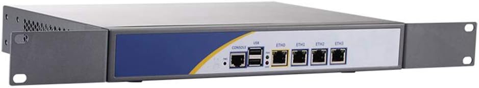 [HUNSN RS31],Firewall,VPN,Network Security Appliance,Desktop Router PC,Intel Celeron N2815,(Gray),[COM/2USB2.0/4 Intel 82574L Gigabit LAN/Fanless],(4G RAM/128G SSD/1TB HDD)