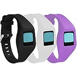 QGHXOBuckle Bracelet for Fitbit Zip, Replacement Silicone Band with Chrome Watch Clasp and Fastener Buckle for Fitbit Zip