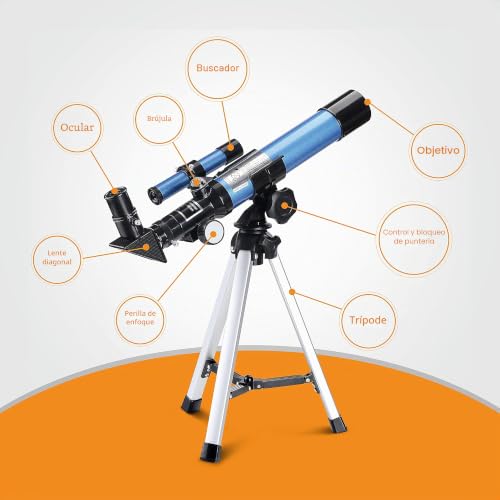 Aomekie Kids Telescope with Table Tripod, 32X Moon Observation Telescope for Kids, Great for Beginners and Foster Astronomical Interest