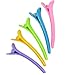 Rioa 10 Pcs Hair Clips-Professional Non-Slip Multicolor Plastic Duck Teeth Bows Hair Clips with Anti-slip Ergonomic design–Crocodile Hair Styling for Women, Kids, Babies, and Girls + Ideal Gift Idea.
