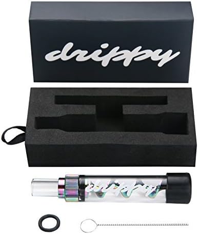 DRIPPY Brand Premium Quality 3 IN 1 Twisty Grinder Mini- Glass Grinders Tobacco Grinder Herb Grinder Herb Crusher (3 IN 1 Glass grinder) (Multi-Color)