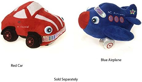 Fiesta Toys NightBuddies Red WC Racecar with Light up Eyes Plush Stuffed Toy - 8"