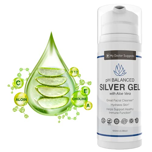 Structured Colloidal Silver Gel with Aloe Vera, for Burns, Wounds