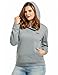 Meaneor Women Plus Size Tunnel Neck Long Sleeve Pullover Pockets Hoodie Sweatshirt (L-4XL)