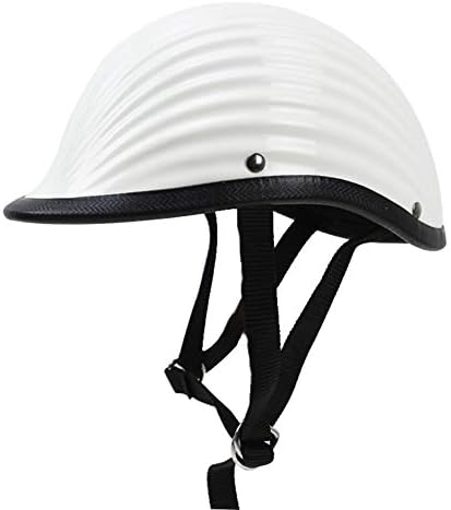 Madong 色 白 M 車 バイク マッシュルームヘッドデザイン極めて軽量tt Coスタイルハーフフェイスバイクヘルメットノベルティヘルメット グラスファイバーヴィンテージヘルメット ゲーム ベビー マタニティ B07x1c2b7b 送料無料一番