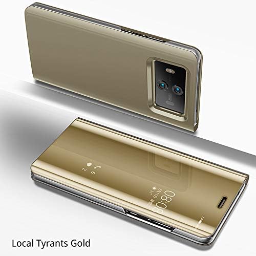 CAR SHUN Huawei P20 Lite Luxury Mirror Case, Translucent View WindowUltra Slim Lightweight Flip Stand Magnetic Protective Case Cover for Huawei P20 Lite