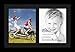 ArtToFrames Collage Photo Frame Single Mat with 2-8x10 Openings with Satin Black Frame and Black mat.