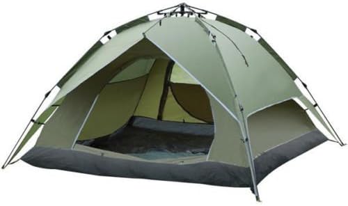 Tents New Green, 3-4 Person Waterproof Camping Double Layer Family Hiking Automatic Instant