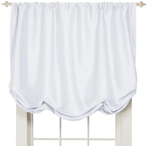 Simply Shabby Chic Faux Silk Balloon Shade True White
