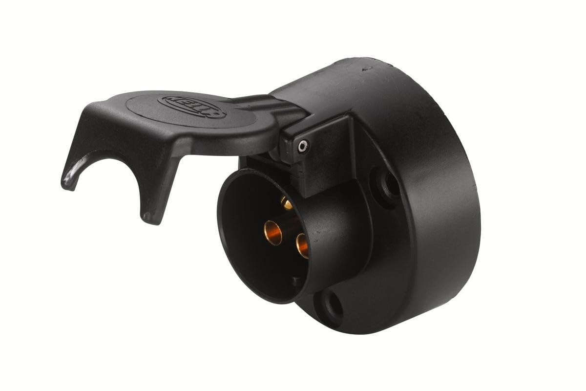 HELLA 8JB 001 933-031 Socket - 24V - 3-pin connector - Plug: Screw Contact - Black