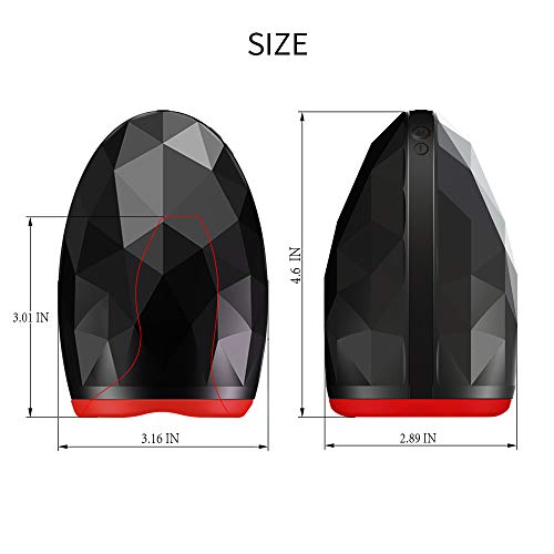 Male Vibrating Masturbator Cup, Heating Masturabation Toys for Man Hands Free Adullt Sex Toys Handsfree Sucking Massage Toys with 6 Vibration Modes 3 Temperature Heated Quiet Design Waterproof