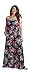 Maxi Dresses for Women, Plus Size Summer Beach Dress, Strapless, Vintage Floral
