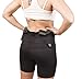 Graystone CCW Women's Two Pocket Holster Short with Outer Thigh Pocket Concealed Carry Compression Clothing Spandex (Black, XX-Large)