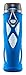 ZULU Atlas Glass Water Bottle with Silicone Sleeve, 20 oz, Blue