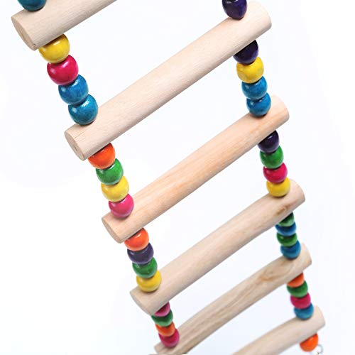 image for Orangelight Wood Bird Ladder Bird Cage Accessories Made with Natural W