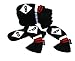 HugeLoong Knit Golf 10Piece Iron Head Cover Set(Black/White)