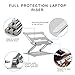 Laptop Stand, KXLY Adjustable Laptop Holder Ergonomic Portable Computer Stand with Heat-Vent to Elevate Laptop, Vertical Laptop Stand Laptop Mount Compatible with MacBook, Air, Pro All Laptopsthumb 3