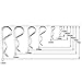 Hao Pro Hitch pins Clips Cotter pins Spring Clip Hair pins 12 Pack Kit 6 Sizes Strong Spring Tension Thicker Sturdy for Trailer Ball Tow bar Tractors Mower carts Truck hitches