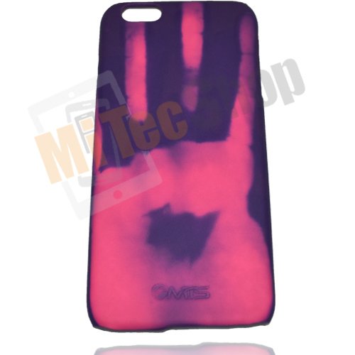 Apple iPhone 7 [heat sensitive protector case + Magical Color Changing Thermal Sensor Fluorescent Thermal Heat Induction Matte Back Case (Purple)