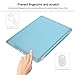 Besdata Magnetic Smart Cover with Translucent Back Case for Apple iPad 2 / iPad 3 / iPad 4 (iPad with Retina Display) Bundle with Screen Protector, Cleaning Cloth & Stylus (Sky Blue)