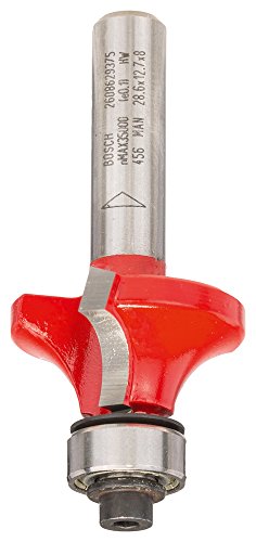 Bosch 2608629375 Rounding Router Bit Expert 8x28, 6x55mm, 0 V, Silver