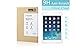 iFlash Premium Tempered Glass Screen Protector: Crystal Clear & Bubble Free 0.3mm Thickness Edition - for Apple iPad Air/iPad Air 2 with Retina Display (iPad 5th / 6th Generation) - Retail Packaging