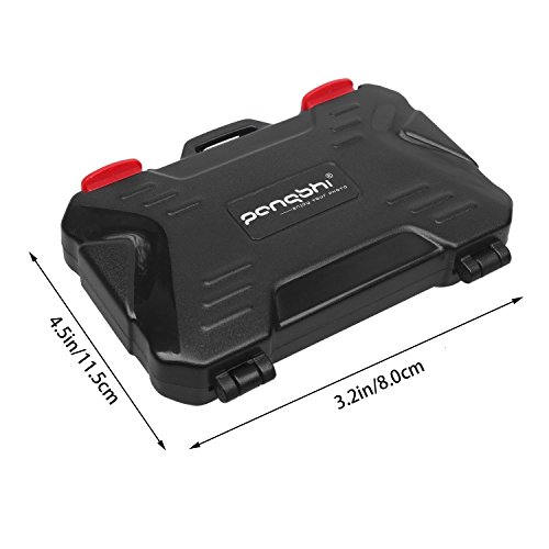 Durable Memory Card Case Holder 24 Slots Waterproof Card Carrying Storage Case for CF/Micro SD/TF/SD Cards