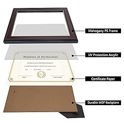 GraduatePro 8.5x11 Diploma Frame, Picture Frame for