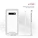 ZIZO ION Series for Samsung Galaxy S10 Plus Triple Layered Hybrid Case Military Grade Drop Tested Silver Clear