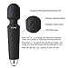 HAPME Personal Wand Massager Handheld Electric Cordless Mini Wand Rechargeable Waterproof Powerful Vibrate Massager for Therapeutic Muscle Aches (Black 03)