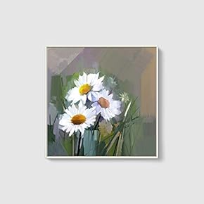 Framed Canvas Wall Art for Living Room, Bedroom Floral Painting II Canvas Prints for Home Decoration Ready to Hang - 24x36 inches - 16x16 inches