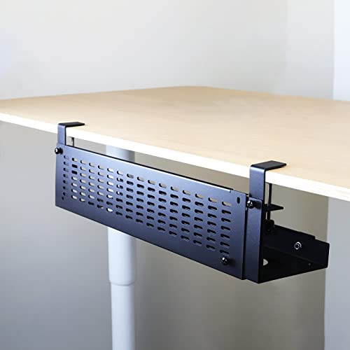 AEONS Under Desk Cable Management Tray Kit Horizontal Adjustable Up